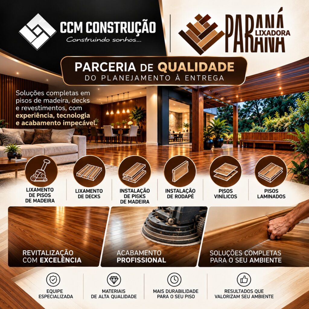 CCM Construção, parceiro Paraná Lixadora